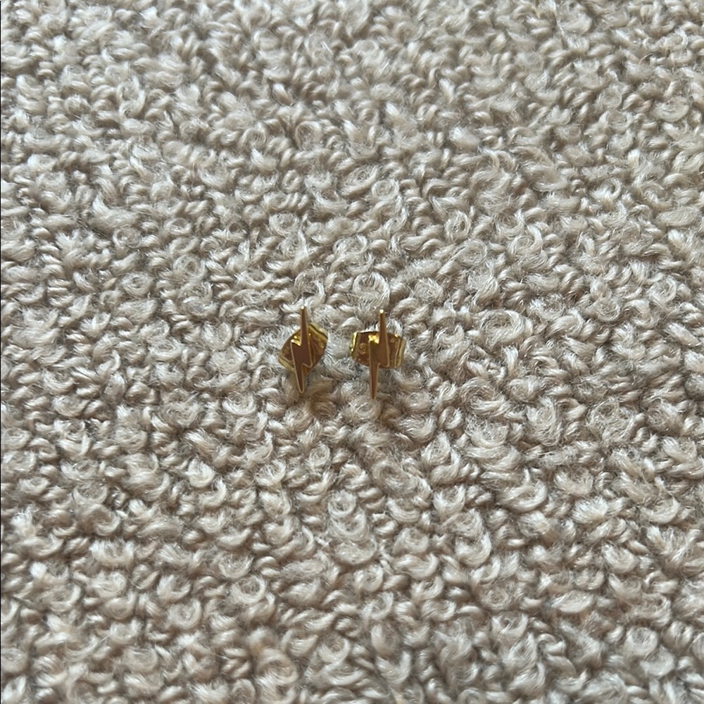 Gorjana Gold Lightning Bolt Earrings